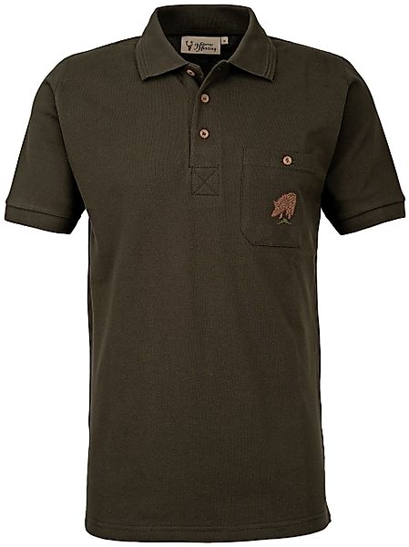 Hubertus® Hunting Poloshirt Polo-Shirt mit Motiv günstig online kaufen