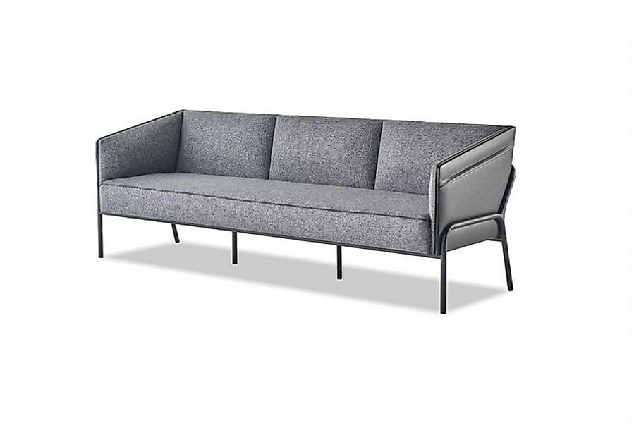 JVmoebel 3-Sitzer Ledersofa 3-Sitzer Grau Couch Modern Dreisitzig Textil Ed günstig online kaufen