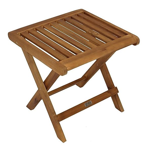 DEGAMO Hocker (1 St), 45x45cm, Höhe 45,5cm, Holz Akazie geölt, klappbar, In günstig online kaufen