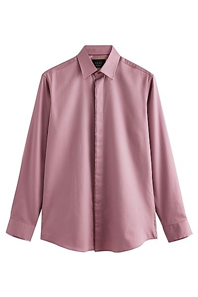 Next Langarmhemd Slim Fit Satinhemd mit günstig online kaufen