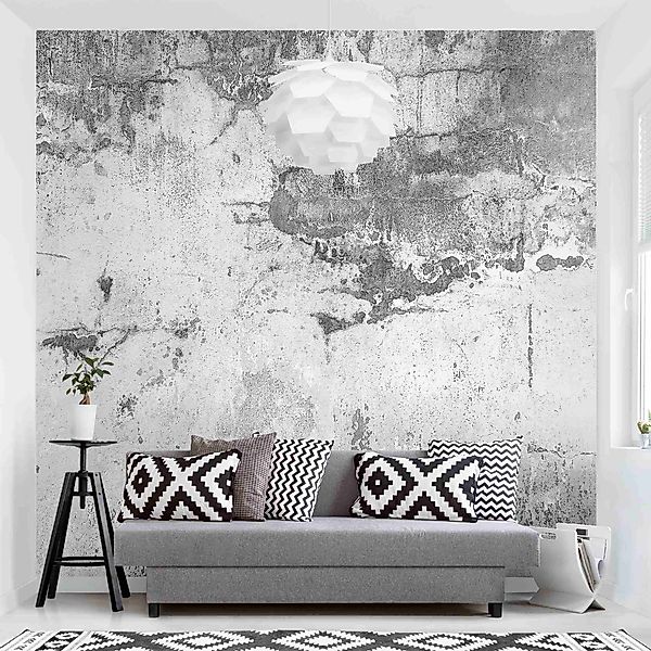 Bilderdepot24 Vliestapete Beton Grunge Betonwand Grau günstig online kaufen