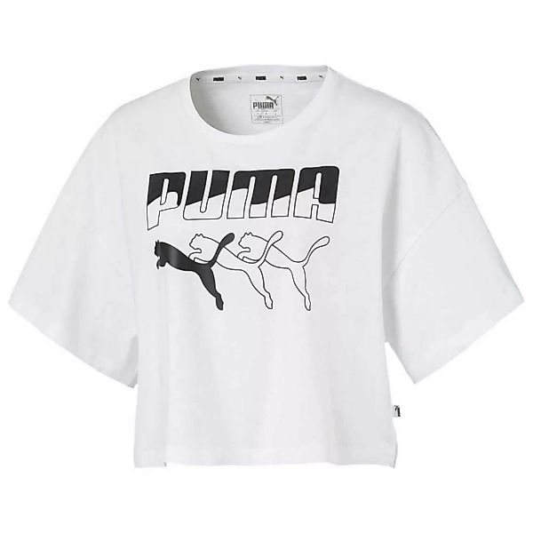 Puma Rebel Fashion Kurzarm T-shirt S Puma White / Black günstig online kaufen