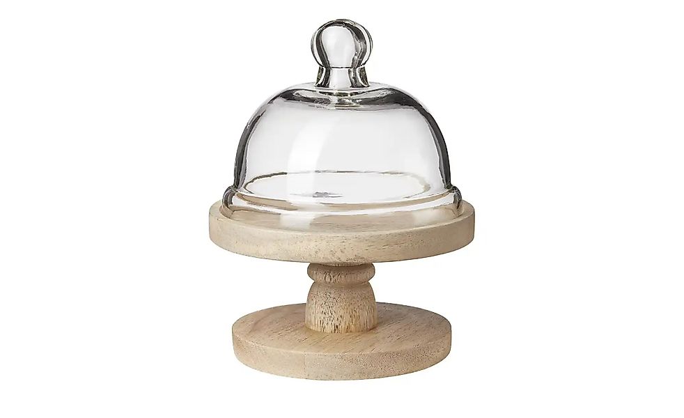 HOME STORY Etagere mit Glasglocke   ¦ holzfarben ¦ Holz,Glas ¦ Maße (cm): H günstig online kaufen