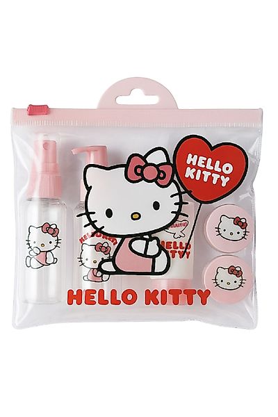 Hello Kitty Kulturbeutel Reiseset Nachfüllbare Kosmetikflaschen günstig online kaufen