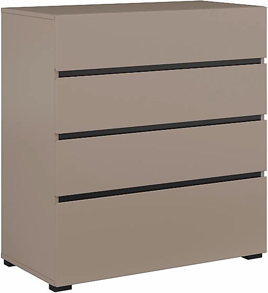 Home affaire Schubkastenkommode "Cross, moderne grifflose Kommode, 80x40x85 günstig online kaufen