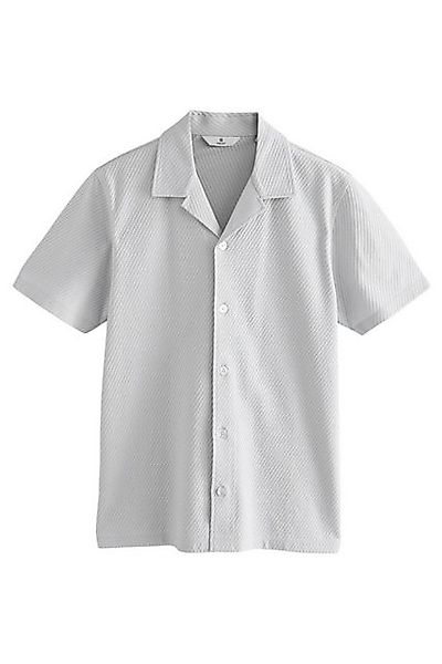 Next Poloshirt Strukturiertes Jerseyhemd 100 % Baumwolle-Slim günstig online kaufen