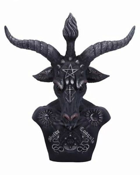 Schwarze Baphomet Büste aus Kunststein Dekofiguren schwarz günstig online kaufen