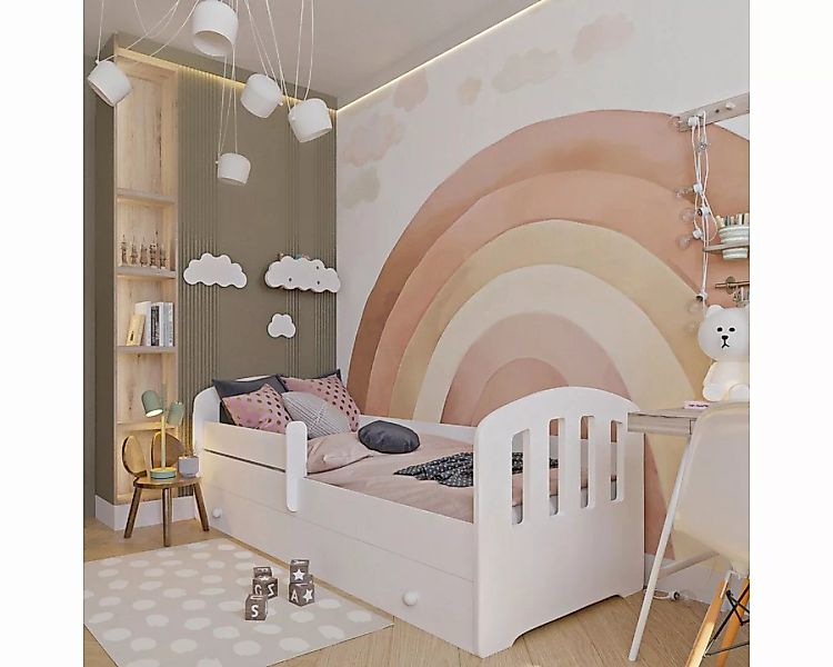 Stillerbursch Jugendbett Kinderbett 160x80 cm mit Matratze Schublade Rausfa günstig online kaufen