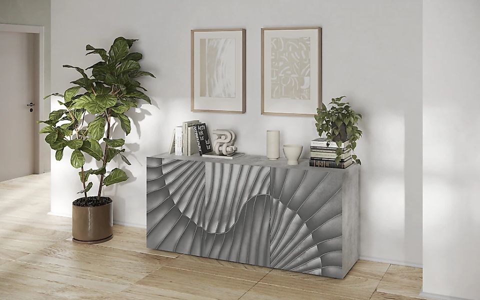 INOSIGN Sideboard "Snake Breite 181 cm, moderne Kommode mit 3 Türen", Anric günstig online kaufen