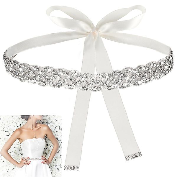ZEUOPQ Gürtelriemen Gürtel, Hochzeitskleid Strass Zarte günstig online kaufen
