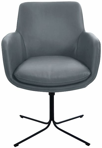K+W Komfort & Wohnen Drehstuhl "Pego" () Leder CLOUD filigranem 4-Fuß-Geste günstig online kaufen