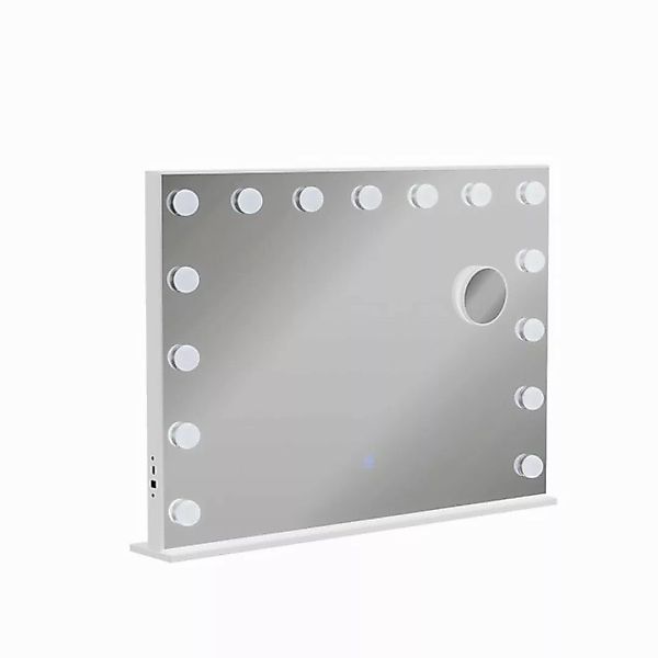 Vicco Badezimmerspiegelschrank Greta, Weiß, 58 x 47 cm mit LED-Beleuchtung günstig online kaufen