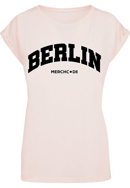 Merchcode T-Shirt "Merchcode Damen Ladies Berlin Wording - T-Shirt", (1 tlg günstig online kaufen