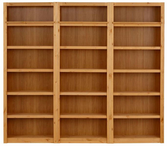 Home affaire Bücherwand "Bergen" aus schönem massivem Kiefernholz, 3 tlg. günstig online kaufen