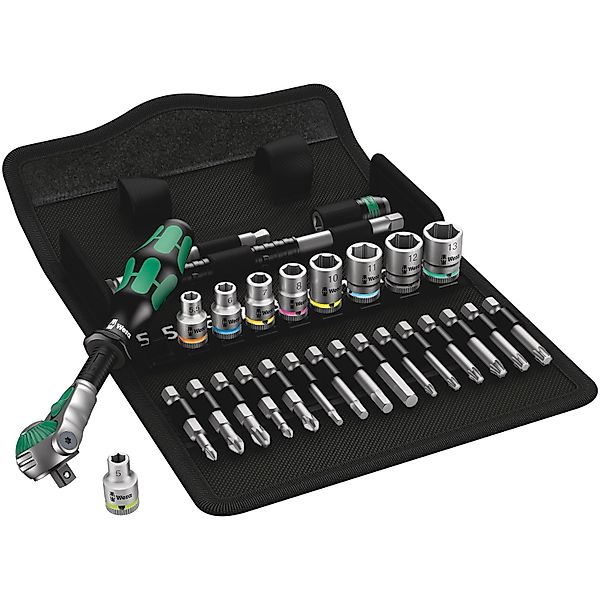 Wera Zyklop Speed-Knarrensatz 8100 SA 6 metrisch mit 6,3 mm (1/4 Zoll)-Antr günstig online kaufen