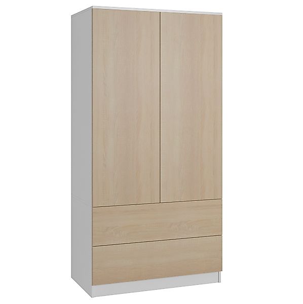 Beautysofa Kleiderschrank Zweitüriger mit Schiebetüren LOOK günstig online kaufen
