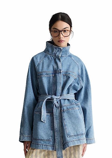 Marc OPolo DENIM Jeansjacke "mit Ananasblattfasern" ohne Kapuze günstig online kaufen