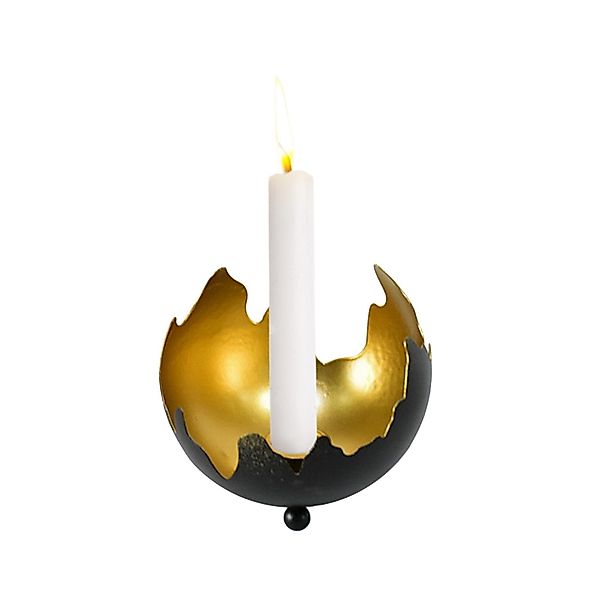 HTI-Living Kerzenständer Kerzenhalter Schwarz/Gold Verena (Stück, günstig online kaufen