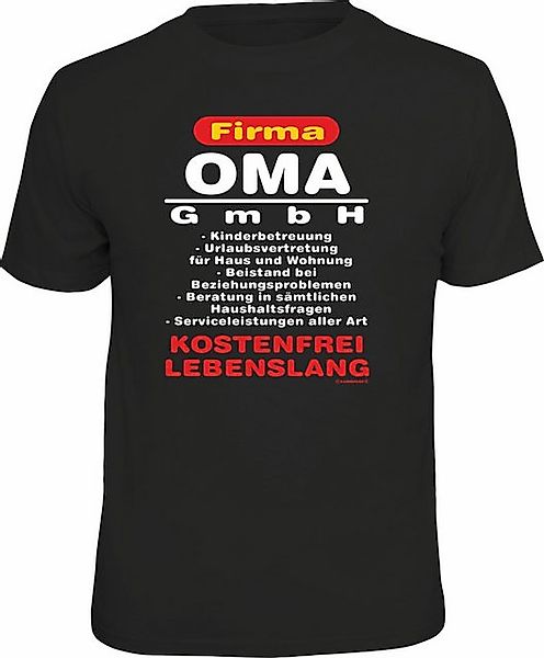 RAHMENLOS® T-Shirt für Großmütter: Firma Oma günstig online kaufen