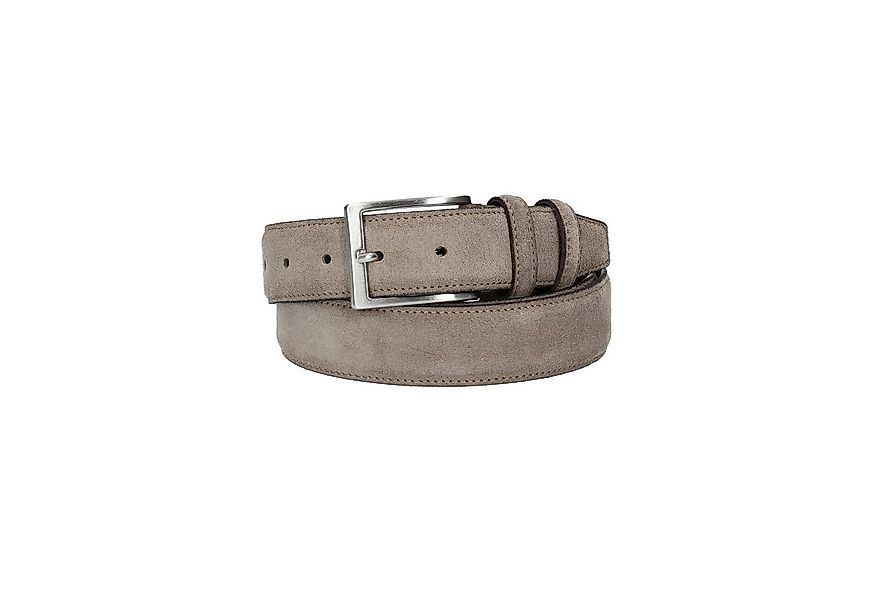 Leder Bazlen Ledergürtel Herren-, Anzugsgürtel 35mm Nappa abgenäht in Taupe günstig online kaufen