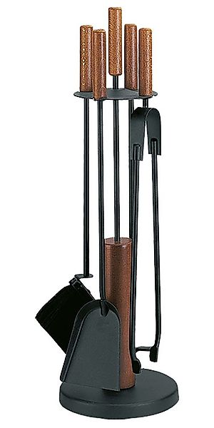 Firefix Kamingarnitur Kaminbesteck mit dunlen Holzgriffen, günstig online kaufen