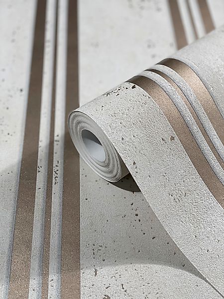 Marburg Vliestapete City Glam Streifen Beige günstig online kaufen