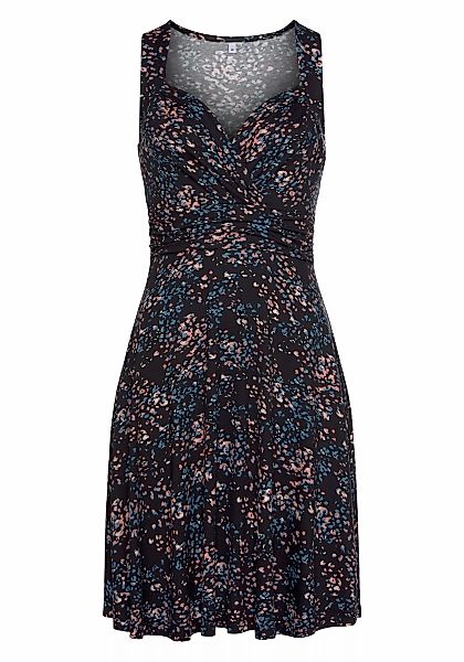 Vivance Jerseykleid mit Alloverdruck in Wickeloptik, günstig online kaufen