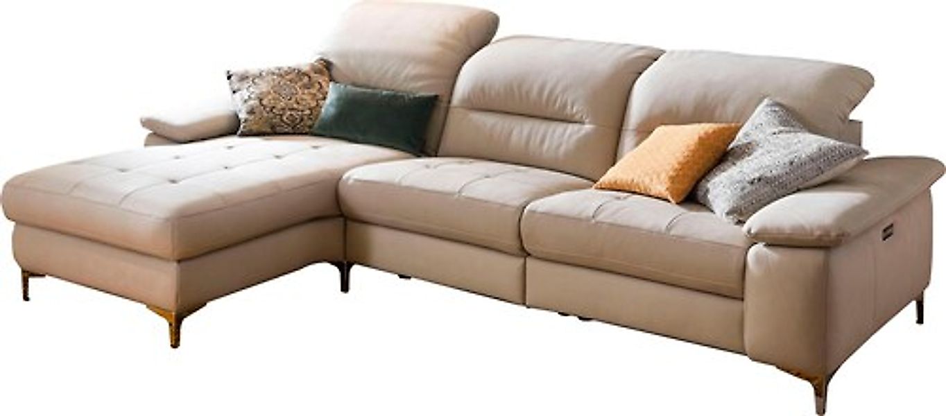 Home affaire Ecksofa »Basel L-Form« mit vollmotorischer Relaxfunktion und m günstig online kaufen