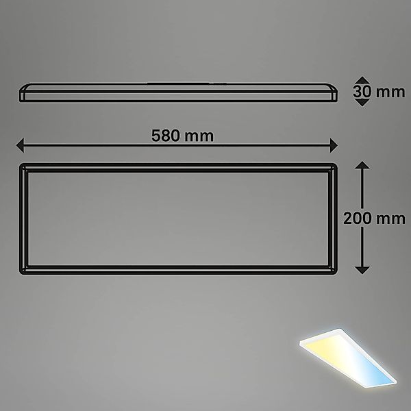 Briloner Leuchten LED Deckenleuchte 7529016, LED fest integriert, 2700K - E günstig online kaufen