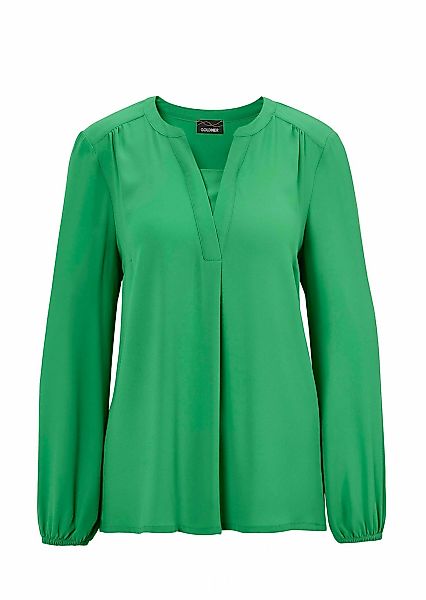 GOLDNER Tunika "Bluse mit Tunika Ausschnitt" Falten günstig online kaufen