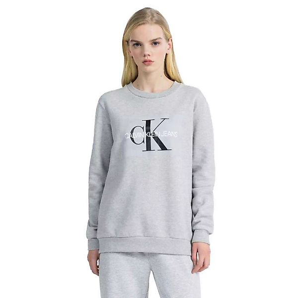 Calvin Klein Jeans Heavyweight Knit Sweatshirt M Light Grey Heather günstig online kaufen