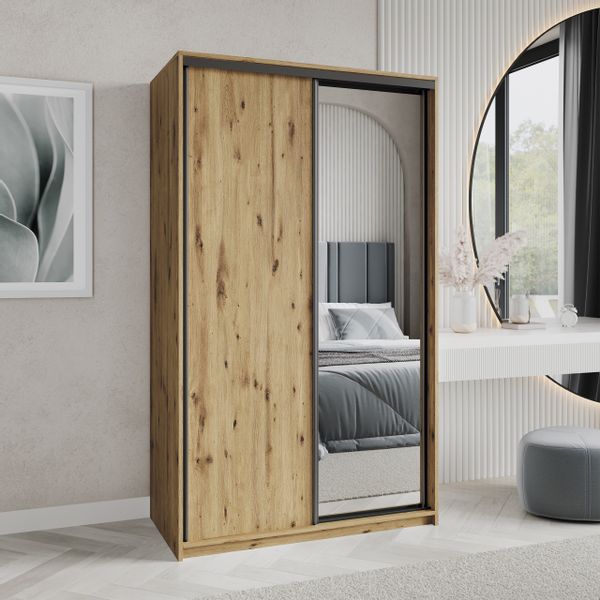 Masseno Schwebetürenschrank TAVI Kleiderschrank mit Spiegel günstig online kaufen