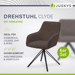 Juskys Esszimmerstuhl Clyde (6 St), 6er günstig online kaufen