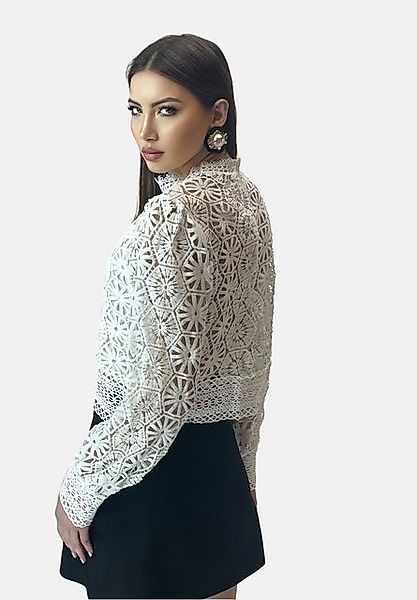 Elara Klassische Bluse Elara Damen Spitzenhemd günstig online kaufen