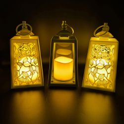 Online-Fuchs LED Laterne 3er Set Deko günstig online kaufen