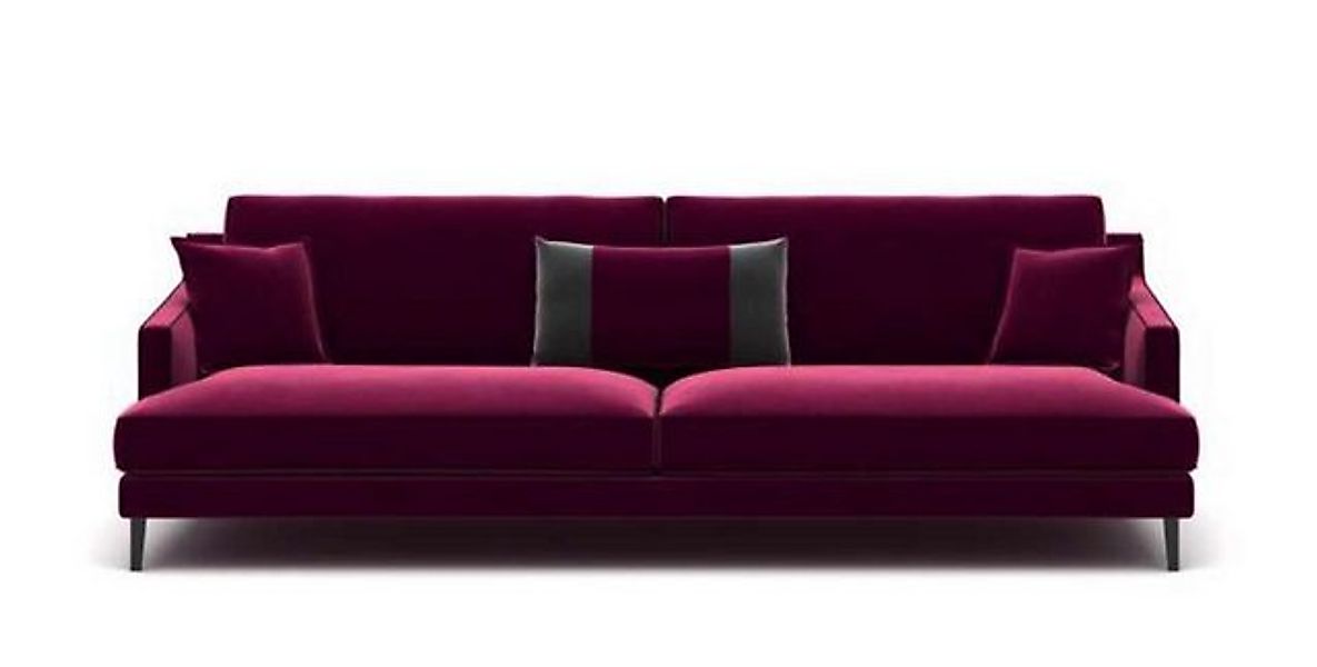 JVmoebel Sofa Rosa Dreisitzer Moderne Couch Wohnzimmer Sofas Stilmöbel Luxu günstig online kaufen