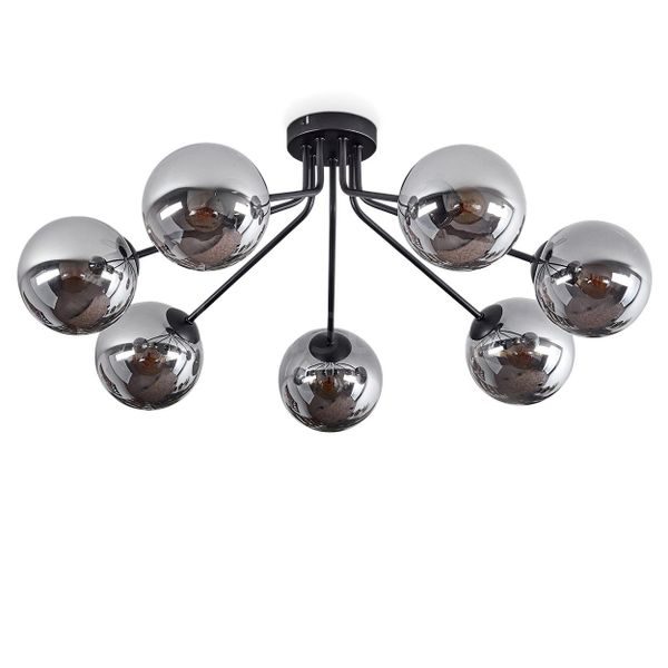 hofstein Deckenleuchte moderne Deckenlampe aus Metall/Glas günstig online kaufen