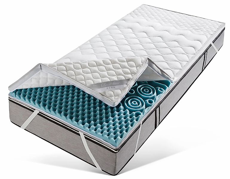 fan Topper "Softly XXL PLUS Silverline", (1 St.), 7-Zonen-Topper in 90x200 günstig online kaufen