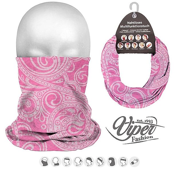 Tini - Shirts Multifunktionstuch Multifunktionstuch Paisley Muster rosa, Lo günstig online kaufen