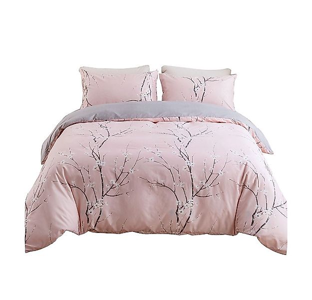 NUODWELL Bettwäsche Bettwäsche-Sets, Pflanzenmuster Polyester Bettdecke mit günstig online kaufen