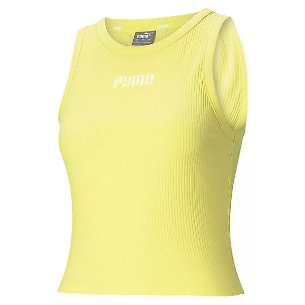 Puma Modern Basics Ribbed Ärmelloses T-shirt XS Celandine günstig online kaufen