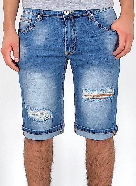 ESRA Jeansshorts Herren kurze Jeanshose mit Stretch Jeans Shorts Hose Herre günstig online kaufen