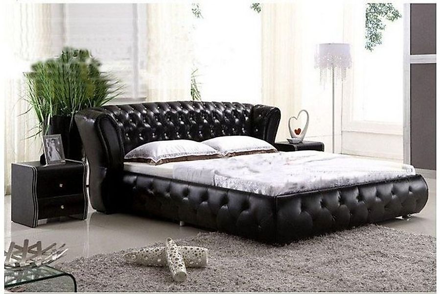 JVmoebel Bett XXL Chesterfield Lederbett Bett Betten Leder Polster Ehe 4795 günstig online kaufen