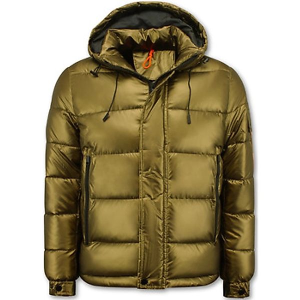 Enos  Blazer Goldfarbene Pufferjacke Mit Kapuze günstig online kaufen
