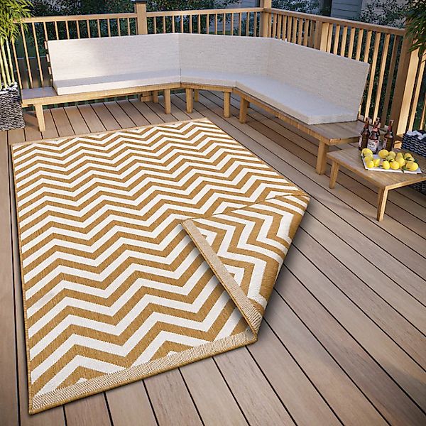 HANSE Home Teppich »Palma Wendeteppich«, rechteckig, 5 mm Höhe, In-& Outdoo günstig online kaufen