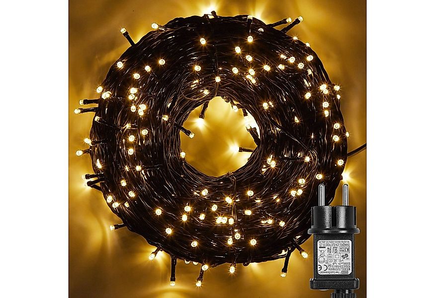 Qualra Lichterkette 200/250/500LED Lichterkette Weihnachtsbaum Außen Strom günstig online kaufen