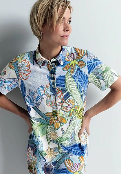 bianca Hemdblusenkleid ANINA mit modernem mehrfarbigen Druck in Trendfarben günstig online kaufen