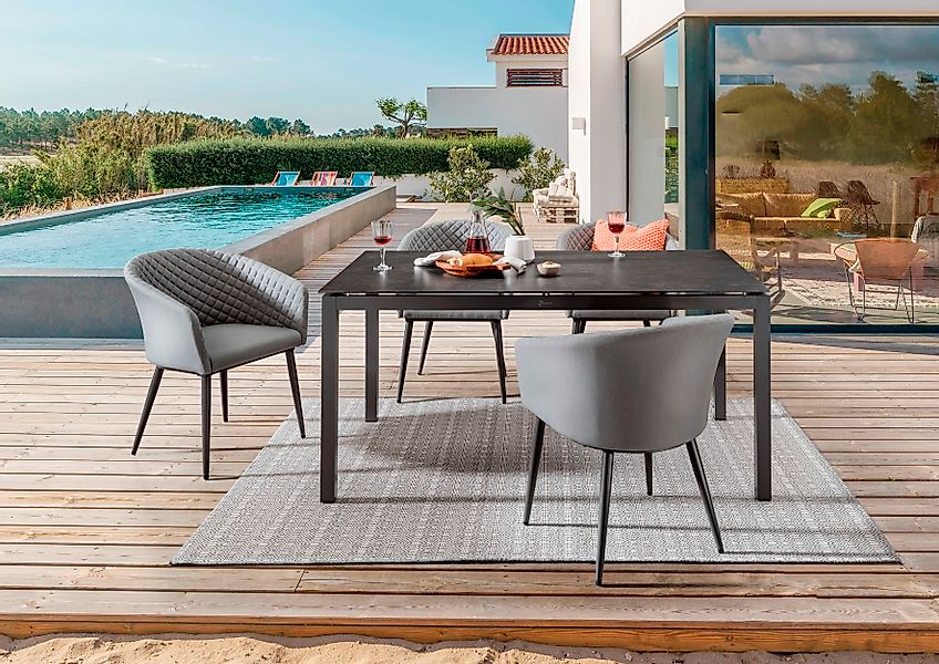 Destiny Garten-Essgruppe »MODENA CREMONA« 4x Sessel, 1x Tisch, 5 Stk. tlg. günstig online kaufen