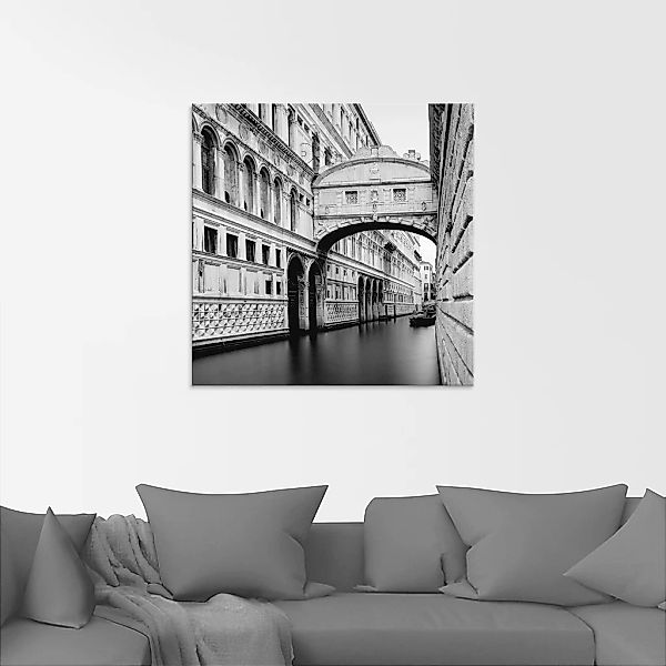 Artland Glasbild »Seufzerbrücke«, Italien, (1 St.), in verschiedenen Größen günstig online kaufen