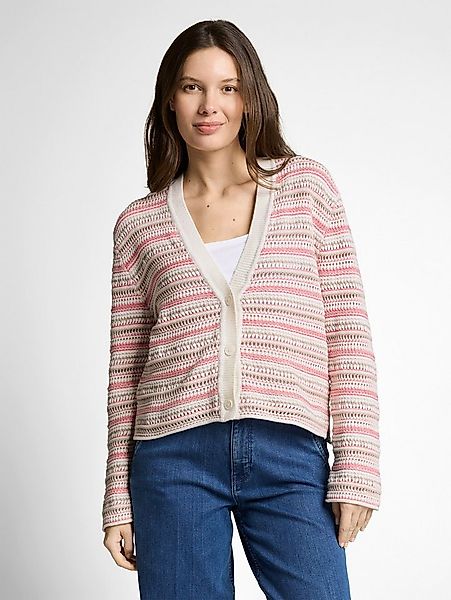 TOM TAILOR Cardigan mit Streifen Muster günstig online kaufen